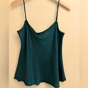 Brazeau Tricot Silk Blend Emerald Cami, size S-M